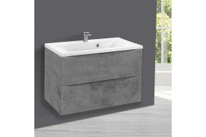 Тумба под раковину Vincea Mia 75 серый - 3