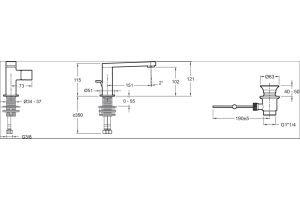 Смеситель Jacob Delafon Composed E73050-CP для раковины - 2