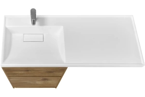 Тумба с раковиной Aquaton Лондри 60 светлое дерево - 2