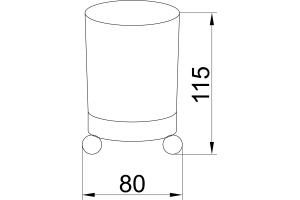 Стакан Boheme Hermitage Bronze 10331 - 2