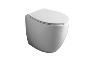 Унитаз приставной Simas Bormio с крышкой белый