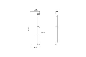 Душевая лейка Vincea с шлангом хром - 2