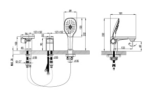 Смеситель для ванны Lemark Shift хром (LM4347C) - 2