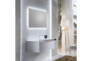 Тумба с раковиной Sanvit Кубэ-1 60 белый глянец - 2