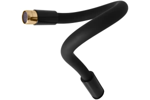 Смеситель для кухни Rav Slezak Seina с гибким изливом черный матовый - золото - 2