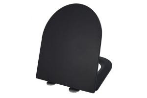 Сиденье для унитаза Esbano Azalea с системой микролифт, черный матовый (ZAESUPAZALCLAVBM0660)