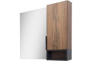 Зеркало-шкаф Comforty Штутгарт 75 дуб темно-коричневый