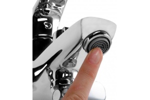 Смеситель для ванны с керамическим дивертором Vibe, IDDIS, VIBSB02i02WA - 3