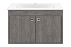 Тумба с раковиной Misty Пайн 70 серая матовая