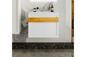 Тумба под раковину Бриклаер Берлин 70 белый глянец (4627125416071) - 2