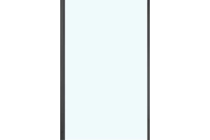 Боковая панель Vincea Slim Soft 90 черная стекло прозрачное