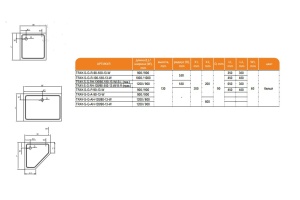 Поддон для душа Cezares Tray искусственный мрамор (TRAY-S-R-80-550-13-W) - 2