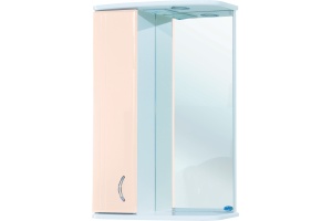 Зеркало-шкаф Bellezza Астра 55 L бежевый