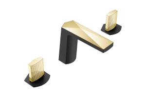 Смеситель для раковины Boheme Venturo черный золото