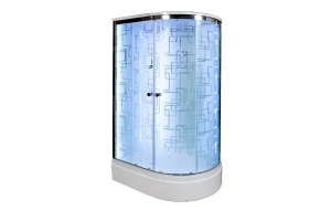 Душевая кабина Deto ЕМ 120х80 с гидромассажем, хром (EM2712LLED+GM)