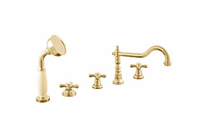 Смеситель на борт ванны Rav Slezak Morava золото