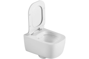 Унитаз подвесной Black&White Universell белый с сиденьем микролифт - 2