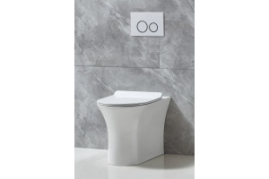 Унитаз приставной BelBagno Ancona BB1224CBR-P безободковый - 2