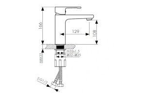 Смеситель Kaiser Elite 01011 для раковины, хром - 2