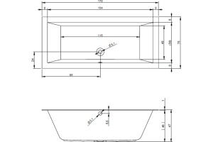 Акриловая ванна Riho Lugo Velvet 170x75 - 3