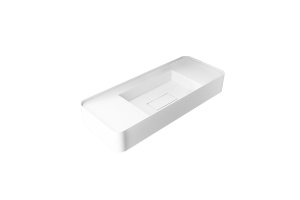 Подвесная раковина Vincea 100х40 белая матовая