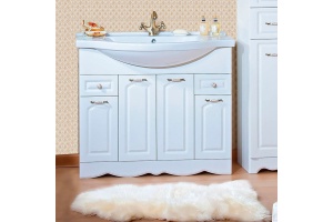 Тумба для комплекта Бриклаер Анна 100 белая