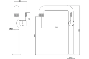 Смеситель для раковины Allen Brau Reality хром - 2