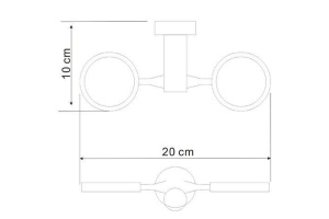 Держатель стакана для зубных щёток двойной WasserKRAFT Donau хром - 2