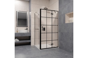 Душевой уголок RGW Passage PA-77-1B R 120x100 профиль черный стекло прозрачное - 2