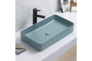 Раковина накладная CeramaLux NC 60.5 см зеленый матовый (78189MLG-6) - 2