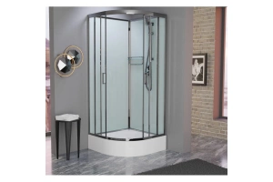 Душевая кабина Frank Brilliant 90х90 хром стекло прозрачное - 2