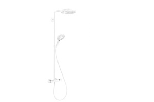 27633700 HG Raindance Select Showerpipe S 240 1jet PowderRain душевая система матовый белый