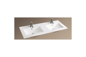 Раковина встраиваемая WeltWasser WW DEILBACH 7506-1202 двойная 120 белый (10000003906)