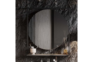 Зеркало Aquaton Лофт Фабрик 80 темное дерево - 2