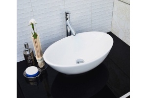 Раковина накладная CeramaLux N 52 см белый (9021) - 3