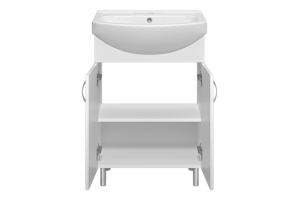 Тумба под раковину Misty Изео 60 белая - 3