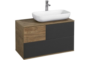 Тумба под раковину Aquaton Терра 105 светлое дерево-серый