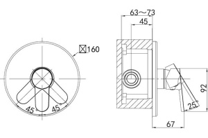 Смеситель для душа D&K DA139 (DA1394601) - 3