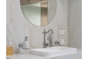 Смеситель для раковины GPD Retro бежевый матовый  - 2