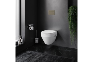 IS3701738 Комплект инсталляция с клав глянц хром с подвесным унитазом Spirit с сид-ем м/лифт - 2