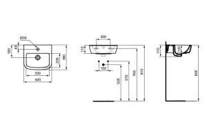 Подвесная раковина Ideal Standard Tempo (T056701) - 2