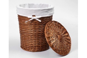 Корзина для белья Wasserkraft Leine WB-350-L светло-коричневая, большая - 2