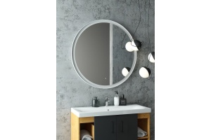 Зеркало с подсветкой ART&MAX Napoli AM-Nap-800-DS-F-White - 2