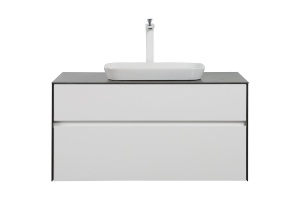 Тумба с раковиной Black&White Universell 100 белая матовая