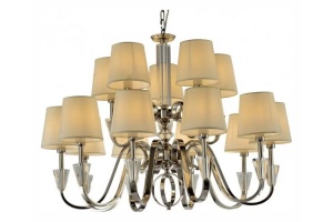 Подвесная люстра iLamp Alesti P2424-10+5 Nickel
