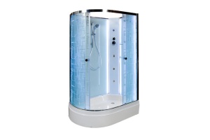 Душевая кабина Deto ЕМ 120х80 с гидромассажем, хром (EM2712RNLED+GM) - 2