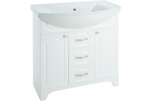 Тумба с раковиной Bellezza Тиффани 75 белая