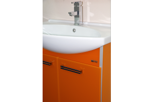 Джулия - 105 Тумба подвесная оранжевая - 2