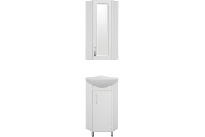 Зеркало-шкаф Style Line Эко Стандарт 30 угловой, белый - 3