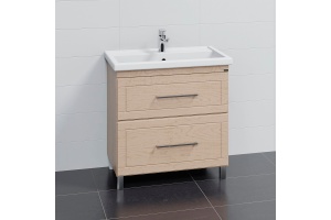 Тумба с раковиной напольная Санта Венера 80 светлое дерево